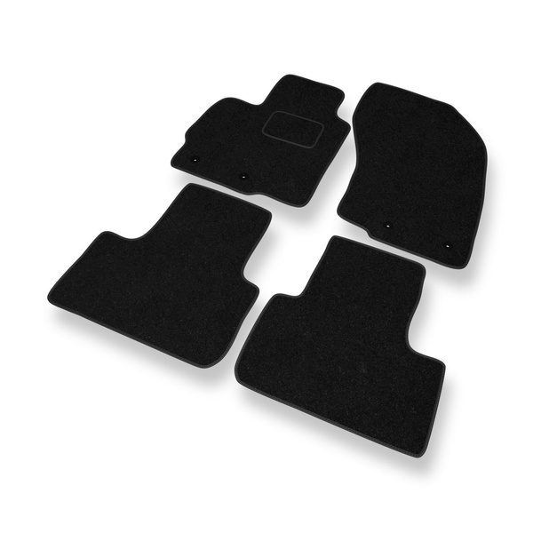Alfombrillas de fieltro adecuadas para Citroen C4 Aircross SUV (2012-2017) - alfombras para coche - color negro