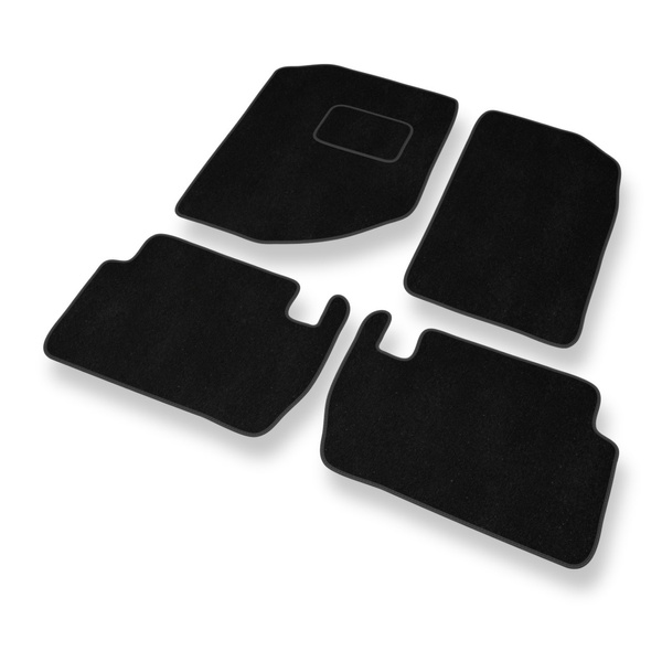 Alfombrillas de Velour adecuadas para Dodge Durango II SUV (2004-2009) - alfombras para coche - Premium color negro