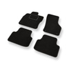 Alfombrillas de Velour adecuadas para Skoda Octavia IV Familiar, Liftback (2019-....) - alfombras para coche - Premium color negro