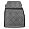 Conjunto de alfombrilla para maletero y alfombrillas para el interior del coche TPE para: Ford Fiesta VIII Hatchback (07.2017-2023) - parte inferior del maletero; modelos sin base móvil en el maletero; también con tracción híbrida