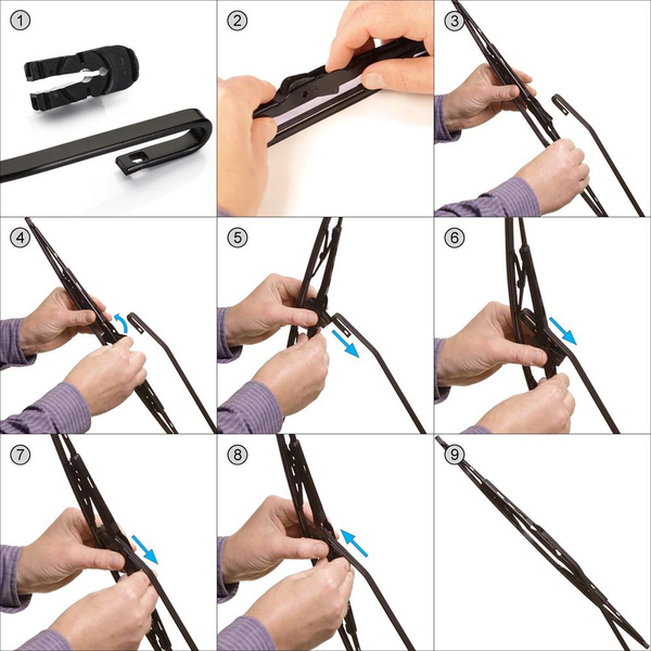 Escobillas limpiaparabrisas para la luna delantera para Fiat Idea Monovolumen (01.2004-12.2005) - escobillas estándar