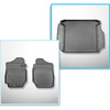 Conjunto de alfombrilla para maletero y alfombrillas para el interior del coche TPE para: Suzuki Jimny II GJ Pro SUV (2021-....) - 2 plazas; también versión Pro; con transmisión manual