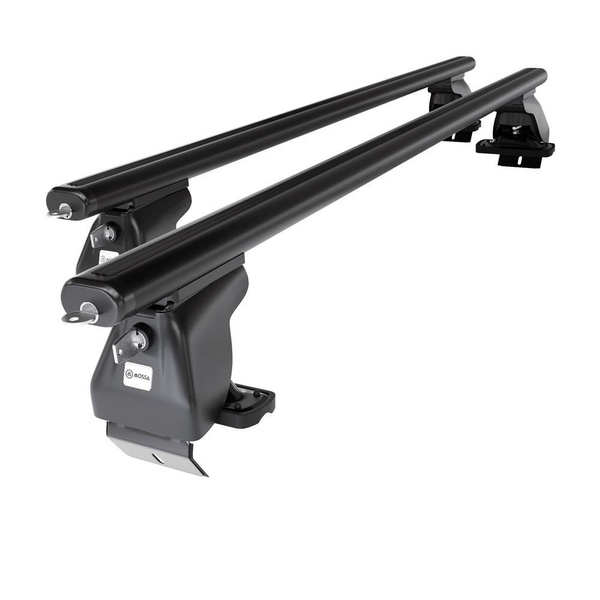 Portaequipajes de techo adecuadas para Citroen DS4 Hatchback (2011-2018) - baca negra para coche - barras para techo de coche - sin puntos de montaje - aluminio