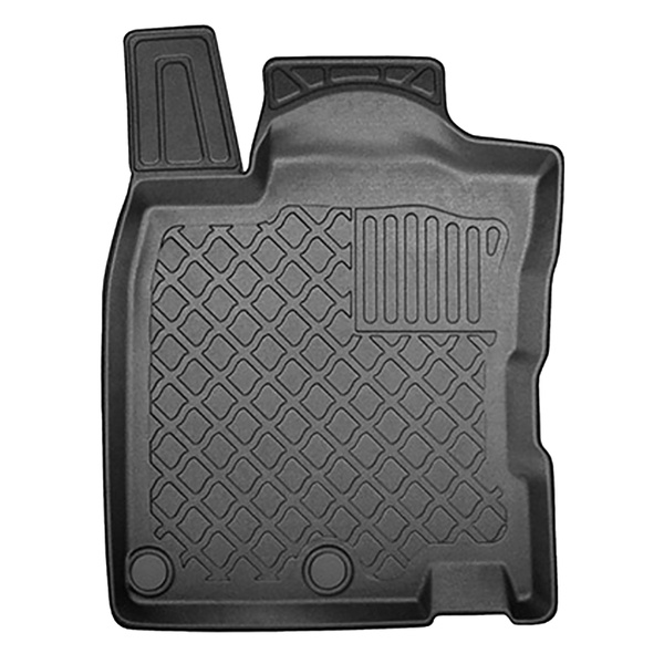 Conjunto de alfombrilla para maletero y alfombrillas para el interior del coche TPE para: Nissan Qashqai II Crossover (02.2014-05.2021) - parte inferior del maletero: con kit de reparación (Acenta & Tekna) y todos los modelos (Visia); con rueda de repuest