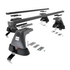 Portaequipajes de techo adecuadas para Volkswagen Passat B7 Berlina (2010-2014) - baca negra para coche - barras para techo de coche - sin puntos de montaje - acero
