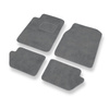 Alfombrillas de Velour adecuadas para Chrysler Sebring II Cabrio, Berlina (2001-2006) - alfombras para coche - Premium color gris