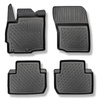 Alfombrillas de TPE adecuadas para Mitsubishi Outlander III SUV (09.2012-10.2021) - no adecuado para versión híbrida; sin la tercera fila - alfombras para coche