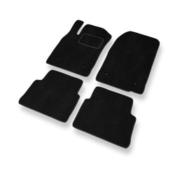 Alfombrillas de Velour adecuadas para Opel Vectra C Caravan, Hatchback, Berlina (2002-2008) - alfombras para coche - Premium color negro