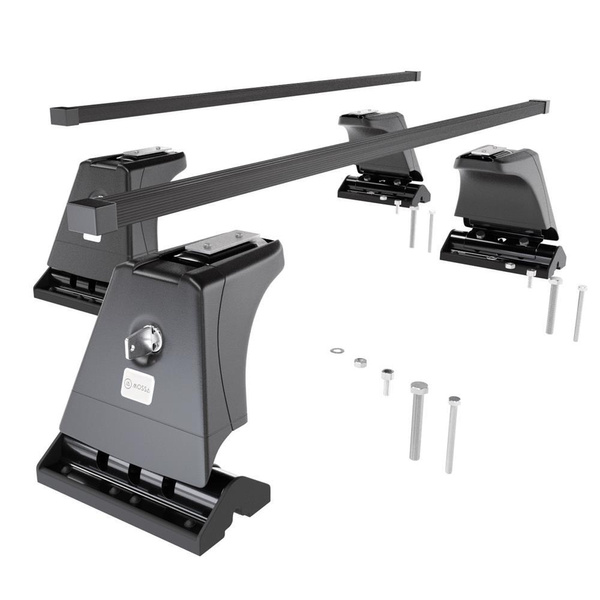 Portaequipajes de techo adecuadas para BMW 3 F30 Berlina (2012-2018) - baca negra para coche - barras para techo de coche - puntos de montaje - acero