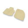 Alfombrillas de Velour adecuadas para Honda Civic VIII Coupé, Hatchback, Berlina (2006-2011) 3 puertas, 5 puertas - alfombras para coche - Premium color beige