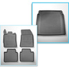 Conjunto de alfombrilla para maletero y alfombrillas para el interior del coche TPE para: Peugeot 408 SUV (10.2022-....) - no adecuado para versión Plug-in híbrida