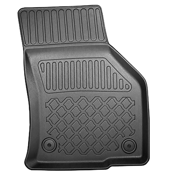Conjunto de alfombrilla para maletero y alfombrillas para el interior del coche TPE para: Volkswagen Arteon Fastback, Shooting Brake (06.2017-....) - con kit de reparación, sin rueda de repuesto; compartimento derecho desmontable