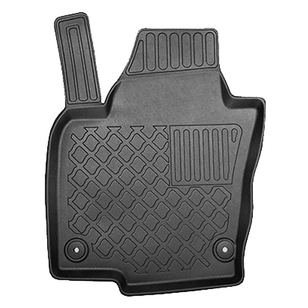 Conjunto de alfombrilla para maletero y alfombrillas para el interior del coche TPE para: Volkswagen Tiguan I SUV (07.2007-04.2016) - parte superior del maletero (entrada de carga plana)
