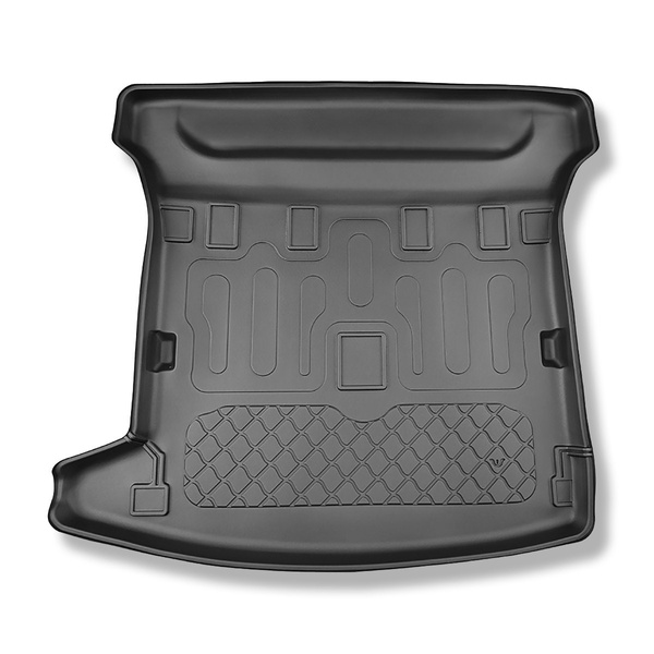 Alfombra para maletero adecuada para Dacia Jogger Familiar (03.2022-....) - Protector maletero - Alfombrilla maletero antideslizante - 5/7 plazas (posibilidad de hacer orificios para los asientos de la 3a fila)