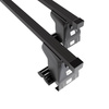Portaequipajes de techo adecuadas para Smart Forfour Hatchback (2004-2006) - baca negra para coche - barras para techo de coche - sin puntos de montaje - acero