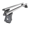 Portaequipajes de techo adecuadas para Toyota Avensis mk III Familiar (2009-2019) - baca plata para coche - barras para techo de coche - puntos de montaje - aluminio