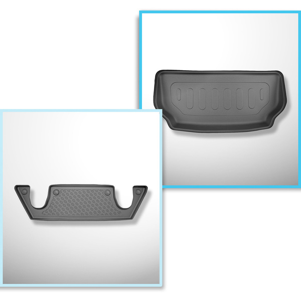 Conjunto de alfombrilla para maletero y alfombrillas para el interior del coche TPE para: Tesla Model X SUV (01.2021-....)