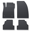 Alfombrillas de goma adecuadas para Chevrolet Trax Crossover (2012-2022) - alfombras para coche - negro - 4 unidades