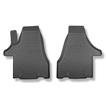 Alfombrillas de TPE adecuadas para Volkswagen Transporter T5, T6 Furgoneta (2003-....) - Transporter furgón y kombi; versión larga y corta - alfombras para coche