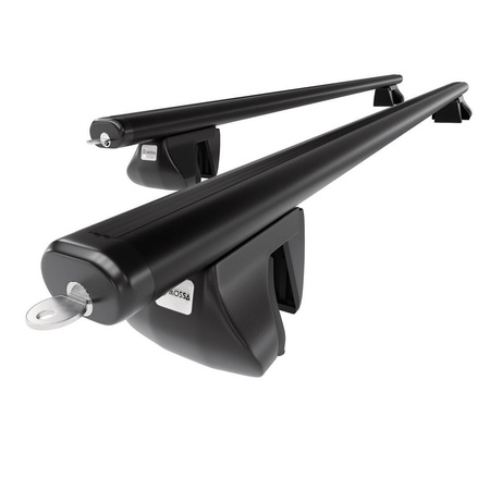 Portaequipajes de techo adecuadas para Honda Accord mk VII Tourer (2003-2007) - baca negra para coche - barras para techo de coche - railing - aluminio