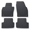 Alfombrillas de goma adecuadas para Audi A1 II (2018-2024) - alfombras para coche - negro