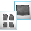 Conjunto de alfombrilla para maletero y alfombrillas para el interior del coche TPE para: Jeep Renegade SUV (09.2014-06.2018) - maletero inferior (sin suelo multifuncional); no adecuado para versión 4ex Plug-in híbrida