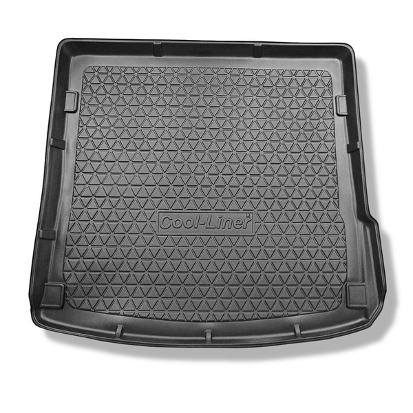 Alfombra para maletero adecuada para Audi Q7 4L SUV (03.2006-05.2015) - Protector maletero - Alfombrilla maletero antideslizante - 5/7 plazas; 3a fila de asientos abatible