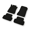 Alfombrillas de fieltro adecuadas para Mercedes-Benz CLK II W209 Coupé, Cabrio (2002-2009) - alfombras para coche - color negro