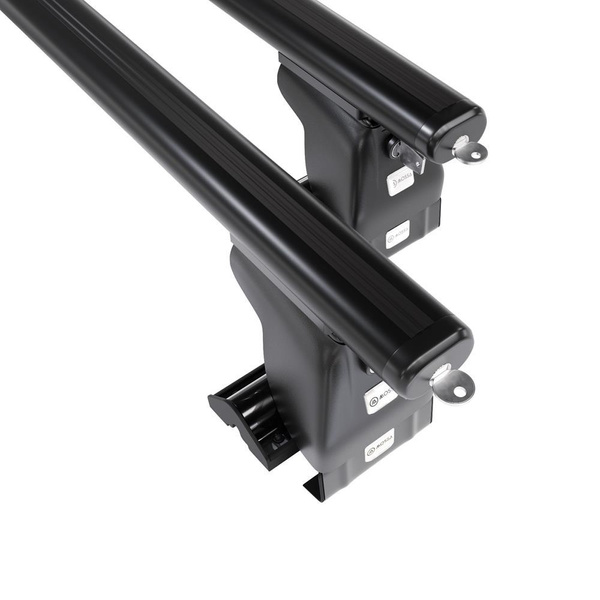 Portaequipajes de techo adecuadas para Toyota Corolla E12/E13 mk IX Berlina (2002-2007) - baca negra para coche - barras para techo de coche - sin puntos de montaje - aluminio