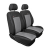 Fundas de asientos hechas a medida para Peugeot Partner II Furgonetaeta (2008-2019) dos asientos separados - E2