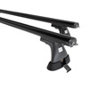 Portaequipajes de techo adecuadas para Peugeot Partner mk I Furgoneta (2003-2010) - baca negra para coche - barras para techo de coche - puntos de montaje - aluminio
