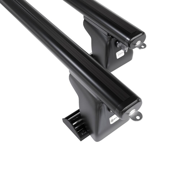 Portaequipajes de techo adecuadas para Ford Focus mk II Familiar (2005-2007) - baca negra para coche - barras para techo de coche - perfil en T - aluminio