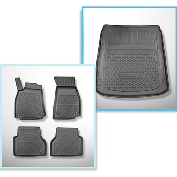 Conjunto de alfombrilla para maletero y alfombrillas para el interior del coche TPE PREMIUM para: Audi A7 C8 4K Sportback (02.2018-....)