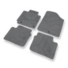 Alfombrillas de Velour adecuadas para Hyundai Elantra V Berlina (2011-2015) - alfombras para coche - Premium color gris