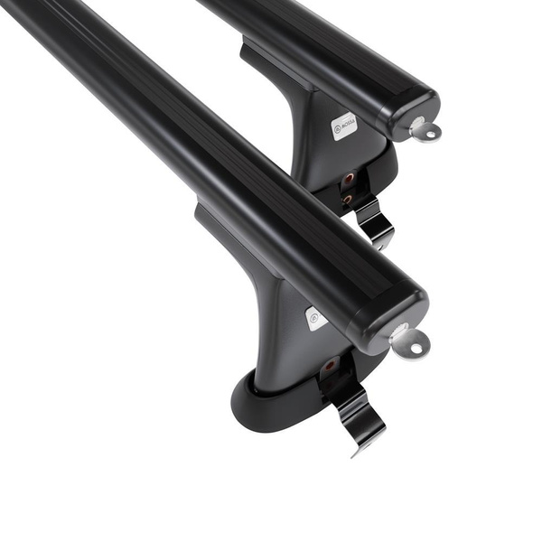 Portaequipajes de techo adecuadas para Renault Megane mk III Sport Tourer (2008-2016) - baca negra para coche - barras para techo de coche - sin puntos de montaje - aluminio