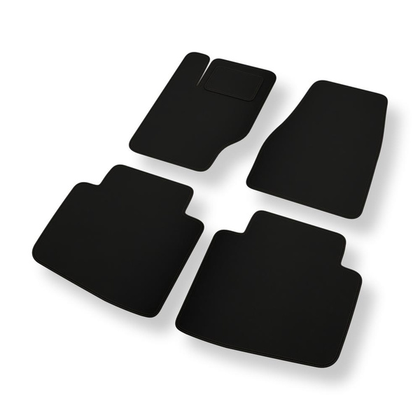 Alfombrillas de fieltro adecuadas para Jeep Commander I SUV (2006-2010) - alfombras para coche - color negro