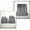Conjunto de alfombrilla para maletero y alfombrillas para el interior del coche TPE para: Mercedes-Benz Citan W420 Furgoneta (10.2021-....) - separación corta de eje; no para la versión eléctrica