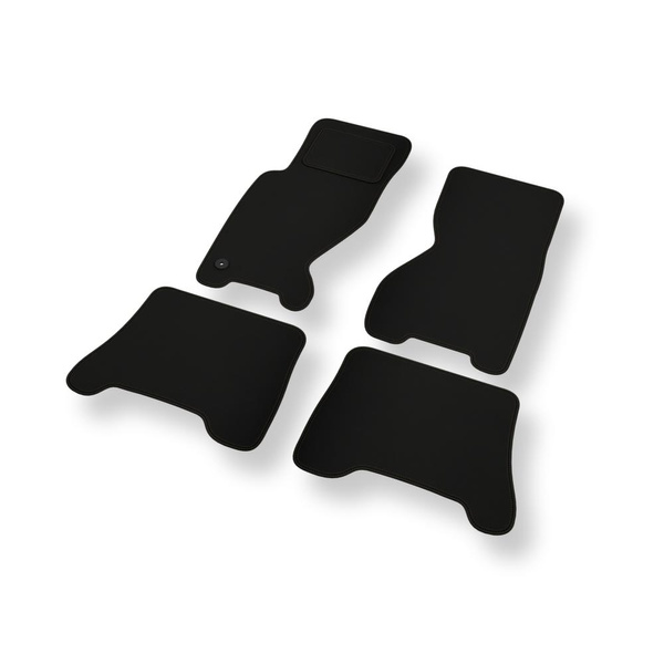 Alfombrillas de fieltro adecuadas para Jeep Grand Cherokee II SUV (1998-2005) - alfombras para coche - color negro