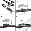 Escobillas limpiaparabrisas para la luna delantera para Opel Astra H Caravan, Coupé, Hatchback, Cabrio, Berlina (03.2004-2014) - escobillas plana