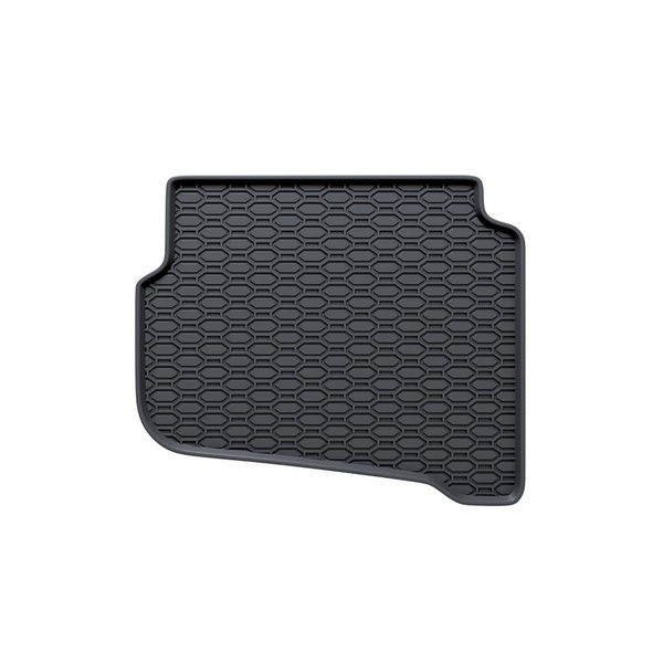 Alfombrillas de goma adecuadas para Volkswagen Fox Hatchback (2005-2010) - alfombras para coche - negro - 4 unidades