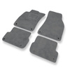 Alfombrillas de Velour adecuadas para Audi A6 III C6 FL Avant, Sedan (2006-2011) - alfombras para coche - Premium color gris