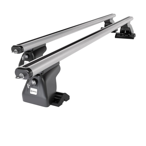 Portaequipajes de techo adecuadas para Volkswagen Multivan T5 Furgoneta (2003-2009) - baca plata para coche - barras para techo de coche - perfil en T - aluminio