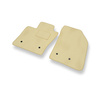 Alfombrillas de Velour adecuadas para Fiat 500X (2015-2024) - alfombras para coche - Premium color beige