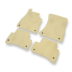 Alfombrillas de Velour adecuadas para Mercedes-Benz Classe S W222 Coupé, Berlina (2013-2019) versión larga - alfombras para coche - Premium color beige
