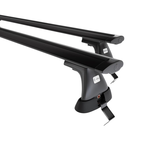 Portaequipajes de techo adecuadas para Audi A6 C8 Sedan (2019-....) - baca negra para coche - barras para techo de coche - sin puntos de montaje - aluminio