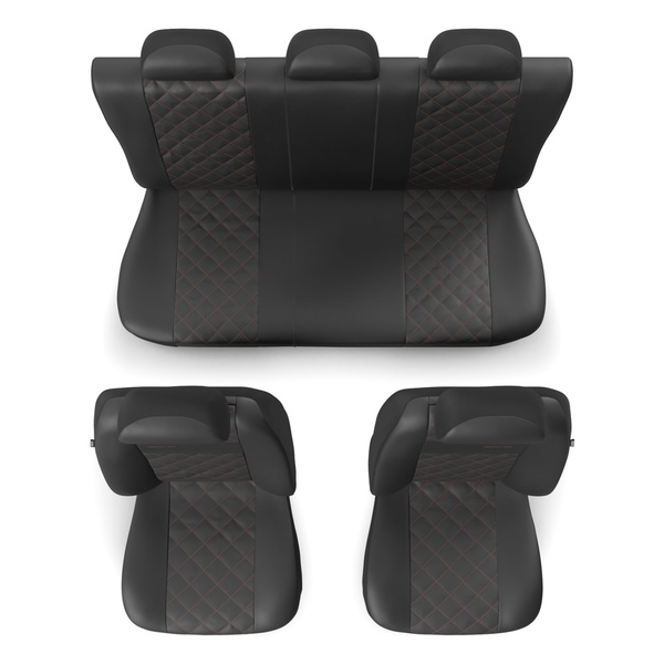 Fundas universales para asientos de coche para Peugeot 306 (1993-2003) - PRF-RD