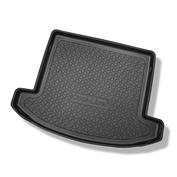 Alfombra para maletero adecuada para Kia Carens IV Monovolumen (04.2013-08.2019) - Protector maletero - Alfombrilla maletero antideslizante - 7 plazas; 3a fila abatible