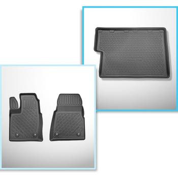 Conjunto de alfombrilla para maletero y alfombrillas para el interior del coche 