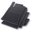 Alfombrillas de goma adecuadas para Mercedes-Benz Classe B W246 Sports Tourer (2011-2018) - alfombras para coche - negro - 4 unidades