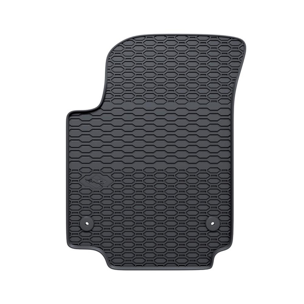 Alfombrillas de goma adecuadas para Skoda Citigo Hatchback (2011-2020) - alfombras para coche - negro - 2 unidades